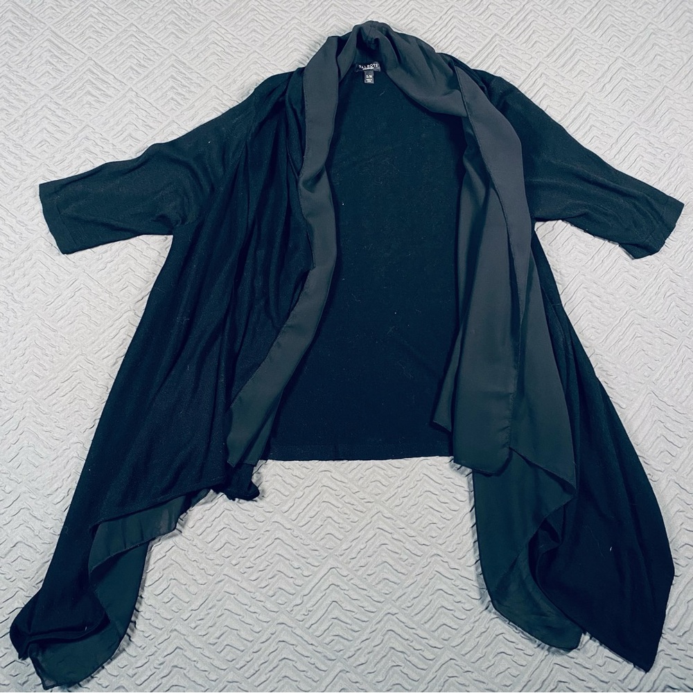 Talbots Black Overpiece Cardigan Size S/M